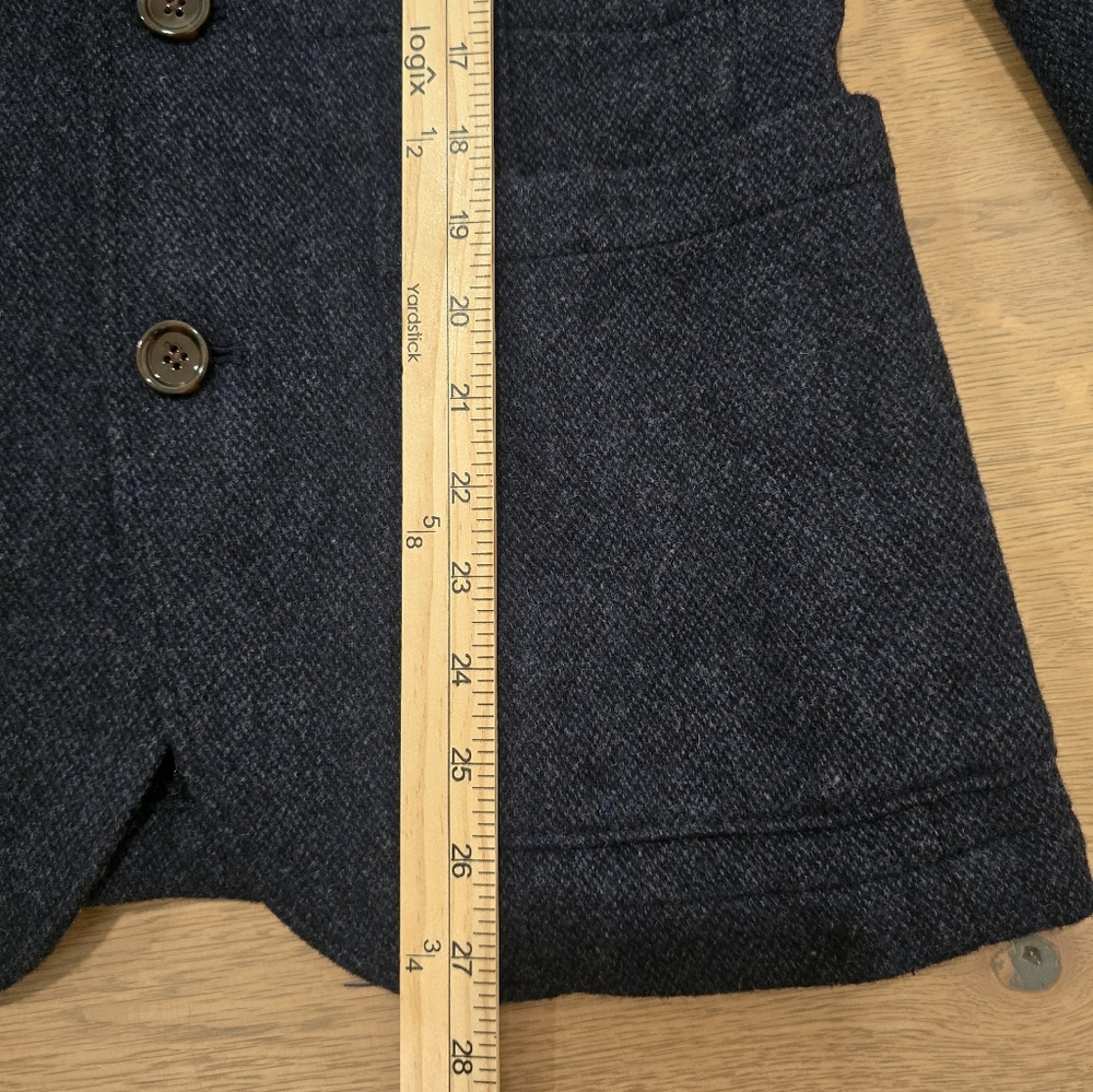 J. Crew Navy Blue Wool Blend Blazer Size XS - Picture 9 of 10